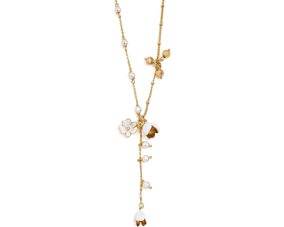 Кулон Y-образный Golden Bloom от Kate Spade New York с цветочным мотивом