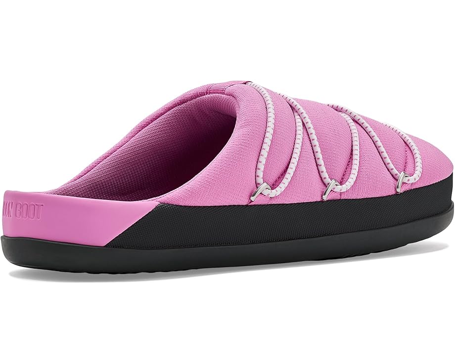 MOON BOOT Soft Slipper мягкие тапочки с гладкой кожей и удобной стелькой