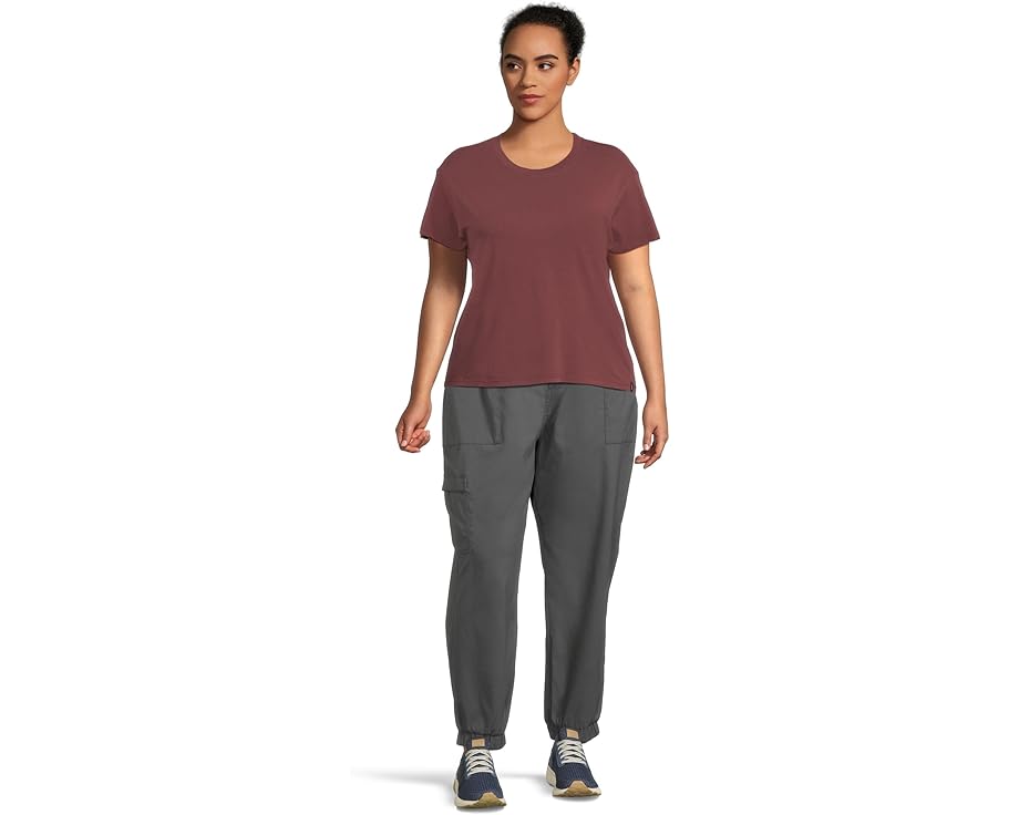 Короткая футболка Prana Everyday из органического хлопка с круглым вырезом