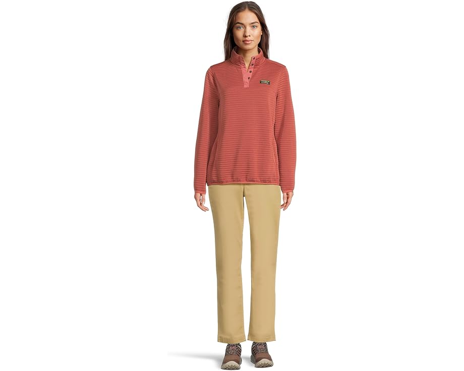 Свитшот L.L.Bean Airlight Knit с застежкой на кнопки и карманом кенгуру