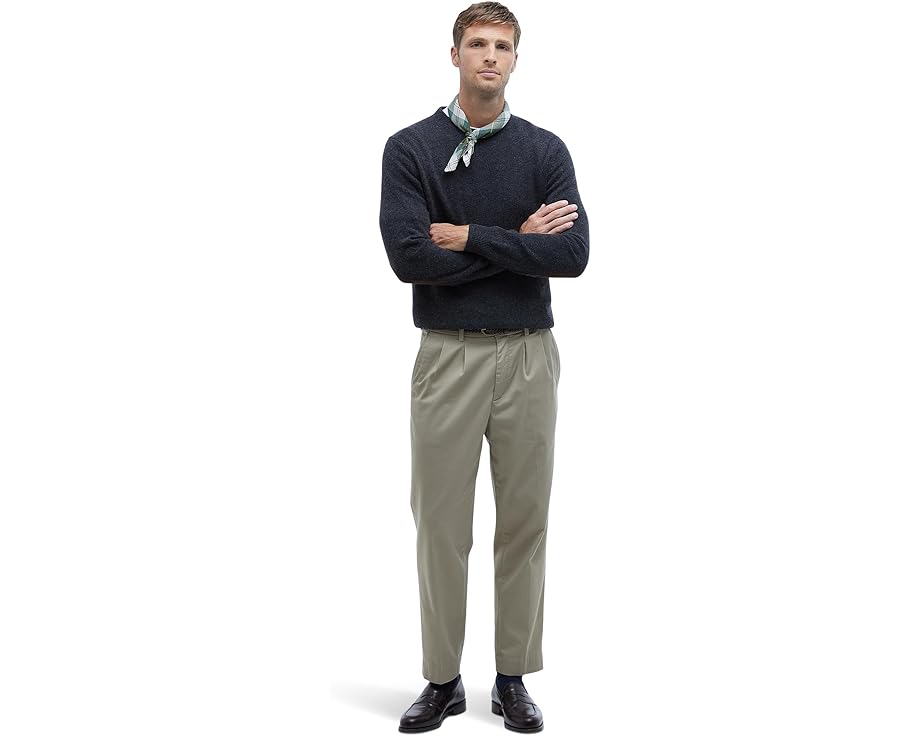 Свитер Barbour Essential Patch из чистой шерсти мериноса с кожаными заплатками