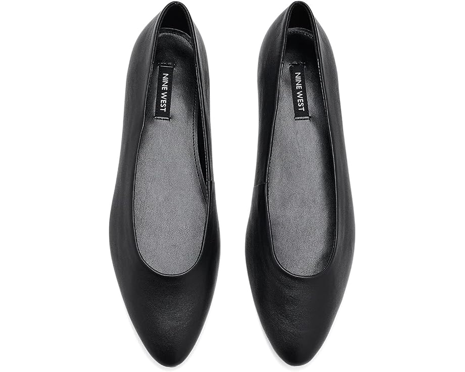 Балетки Valore Nine West из черной кожи