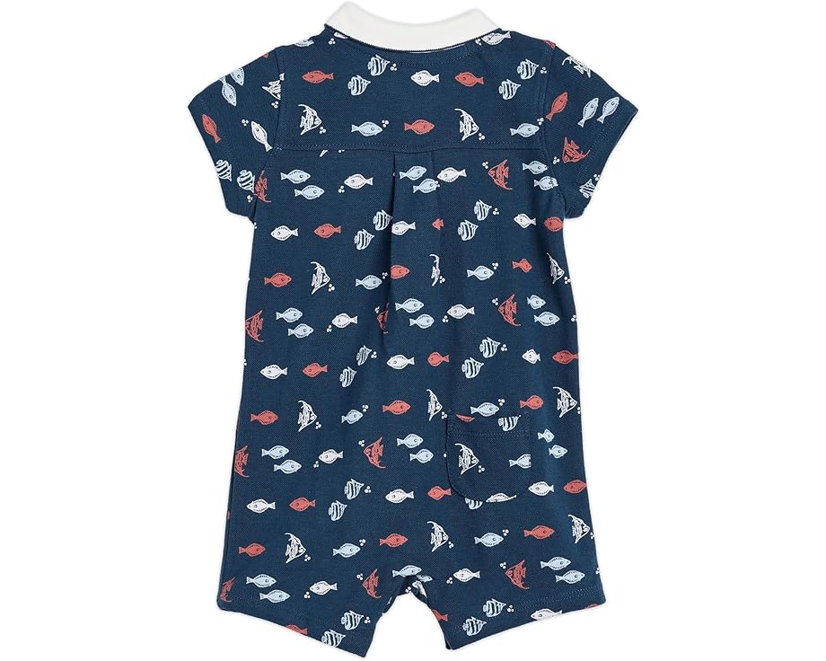 Ромпер Fish Polo для младенцев Janie and Jack с коротким рукавом и воротником