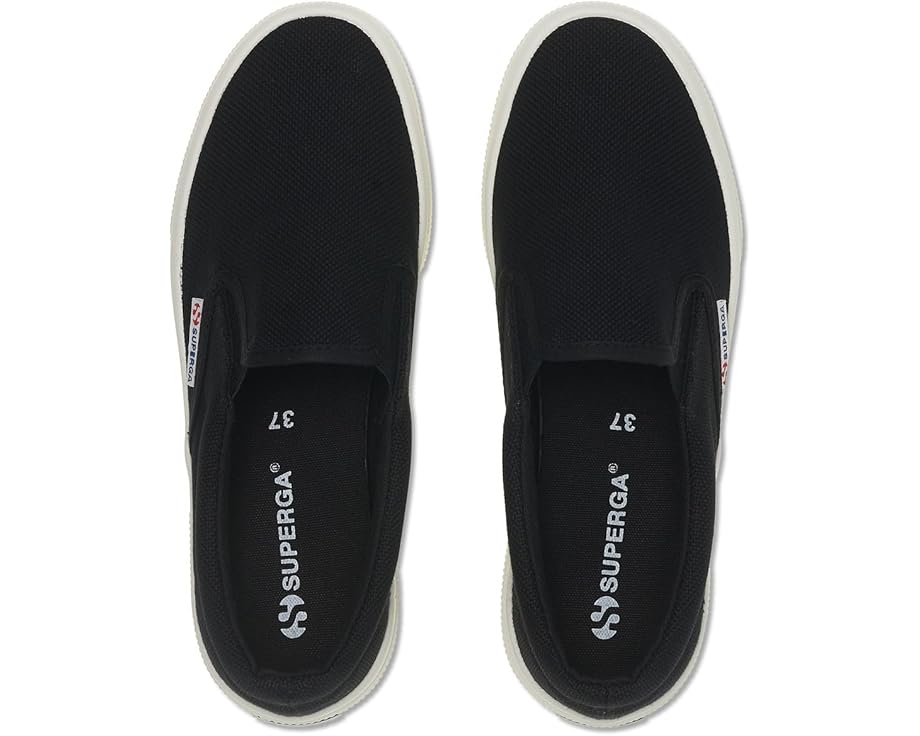 Superga 2740 платформенные слипоны из хлопкового канваса