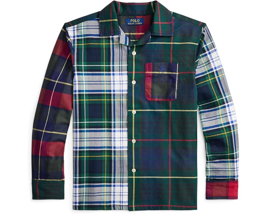 Polo Ralph Lauren Kids клетчатая оксфордская рубашка Fun Shirt для детей постарше