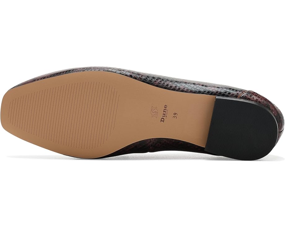 Dune London Grained лоферы без задника из замши