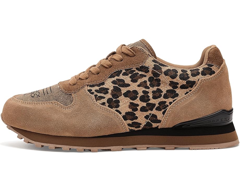Кроссовки Roper Giddyup Leopard с леопардовым принтом из замши