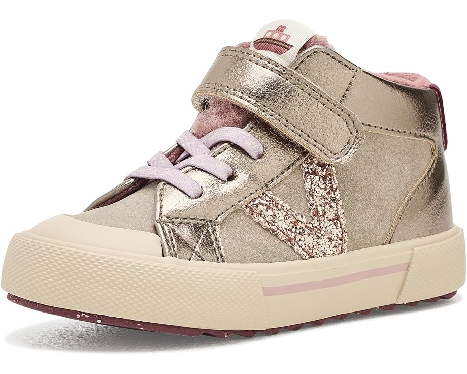 Кроссовки victoria Kids Tribu Matallic высокие с блестящим верхом