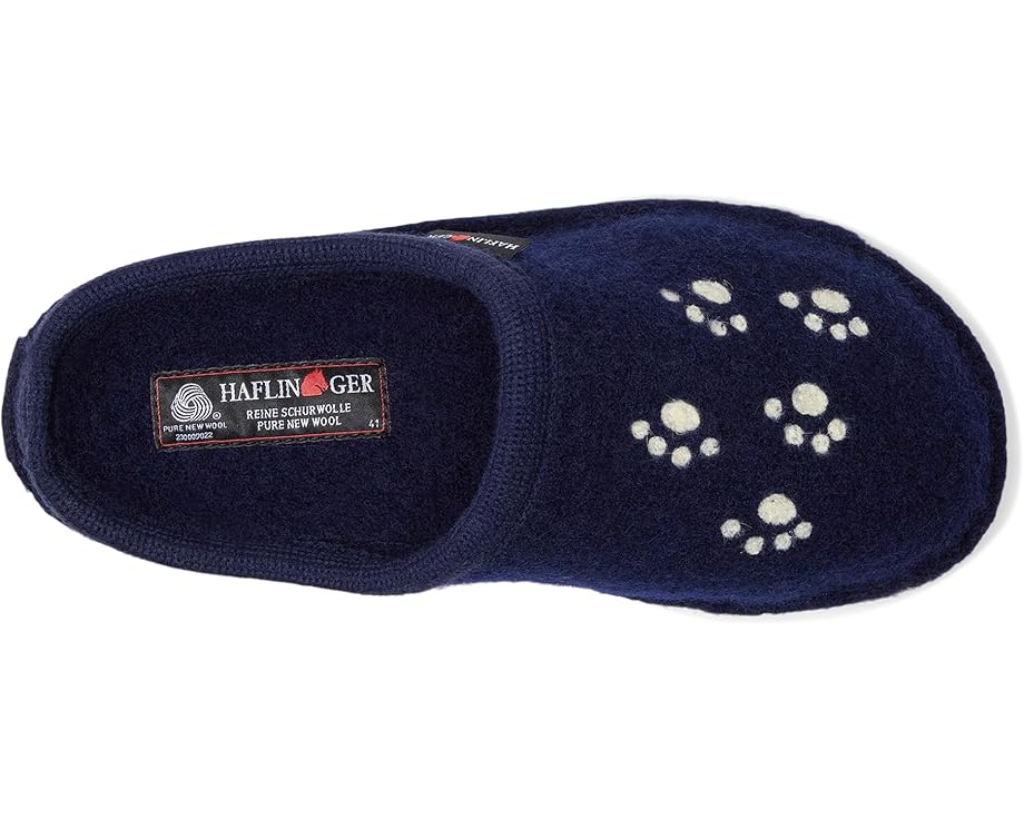 Тапочки Haflinger Fido из вареной шерсти с рисунком собаки