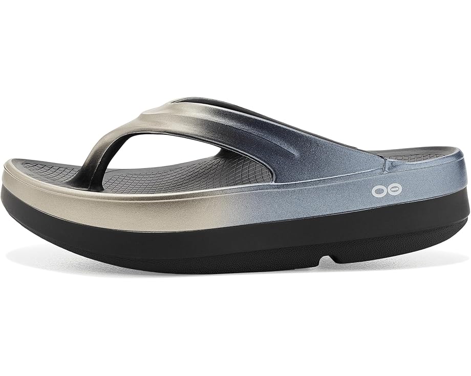 Сандалии OOFOS Oomega Oolala Luxe Thong на платформе 4 см
