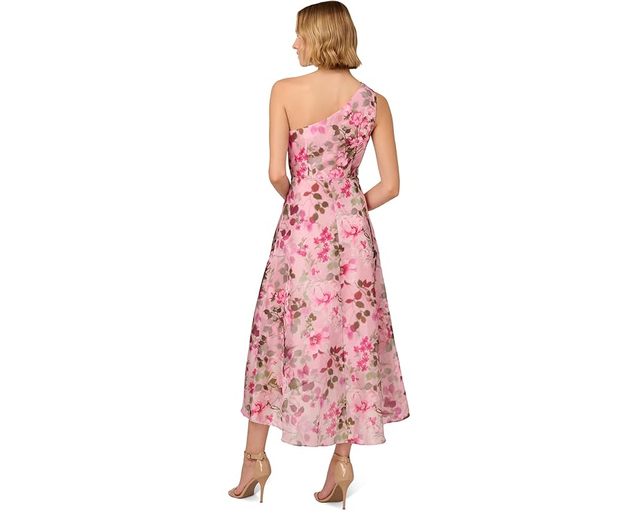 Платье Adrianna Papell Printed High-Low с асимметричным подолом