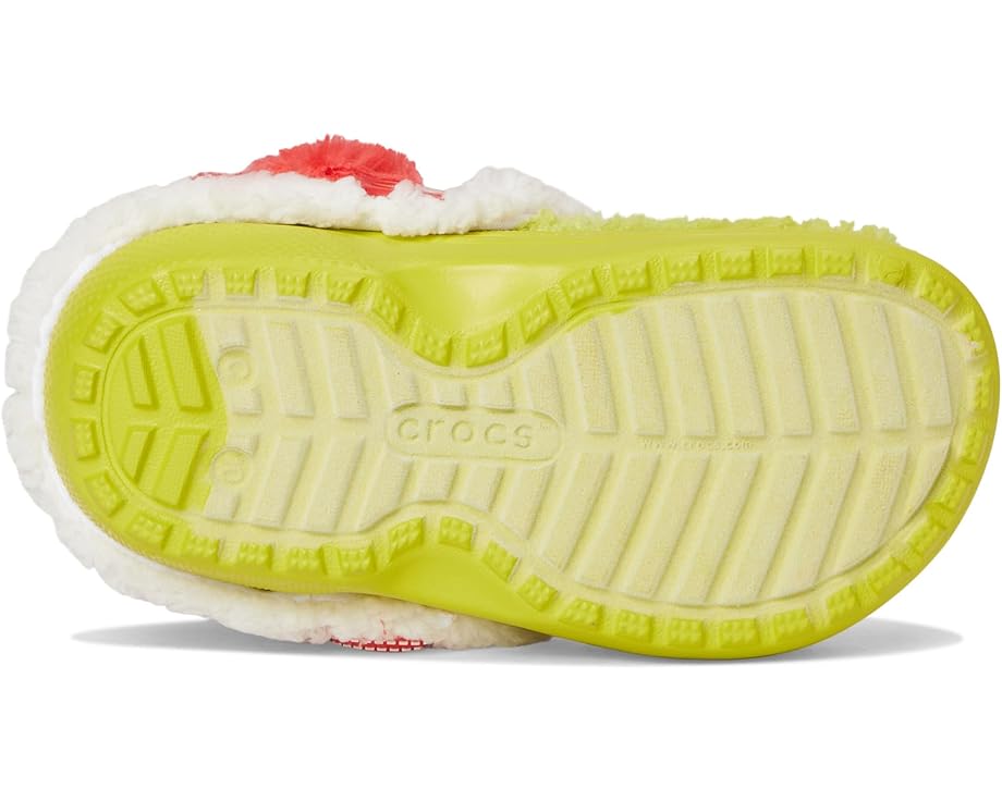 Утепленные кроксы The Grinch Classic Lined Clog для детей с искусственным мехом