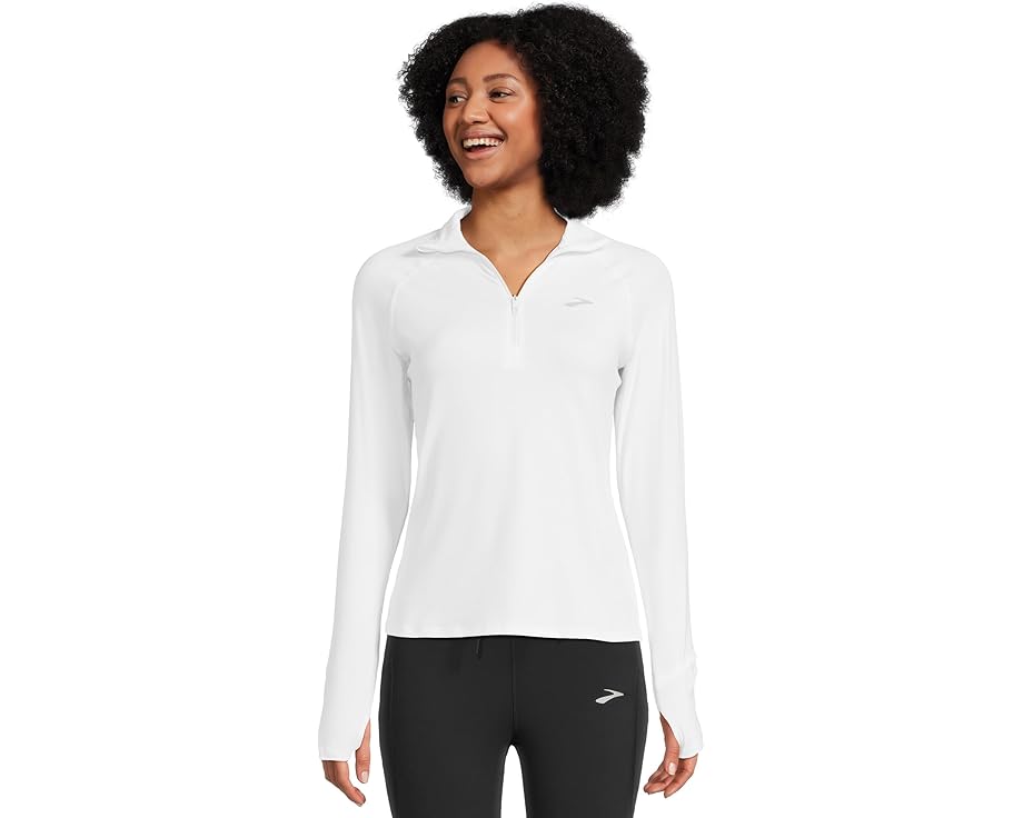 Куртка Brooks Dash 1/2 Zip 3.0 с воротником и светоотражающим брендингом