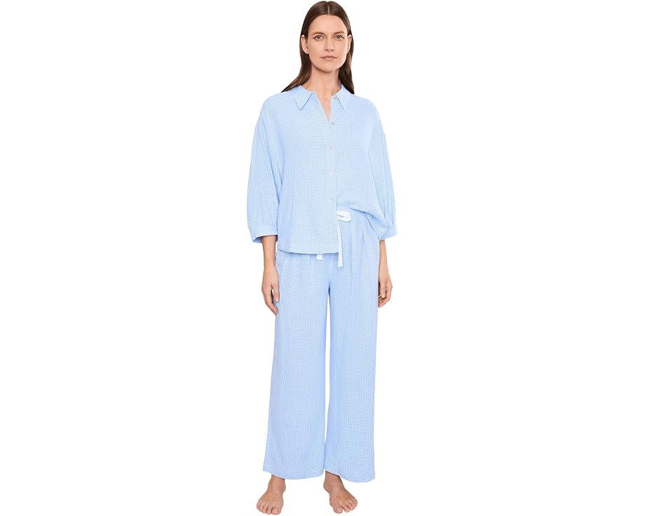 Широкие брюки Eberjey Linen Blend из льна и вискозы