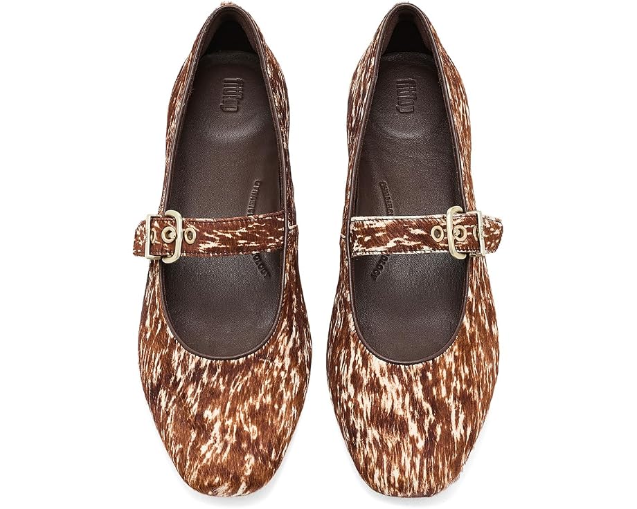 Туфли FitFlop Delicato Pony Cow из пони с ремешком