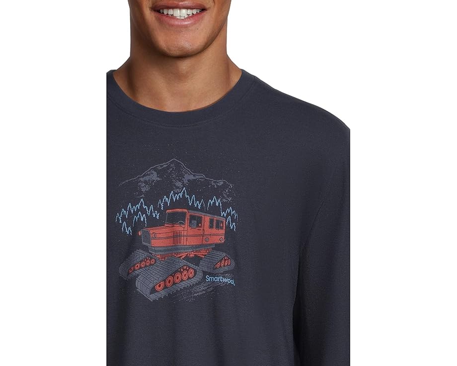 Футболка Smartwool Snowcat Graphic Long Sleeve с длинным рукавом и принтом