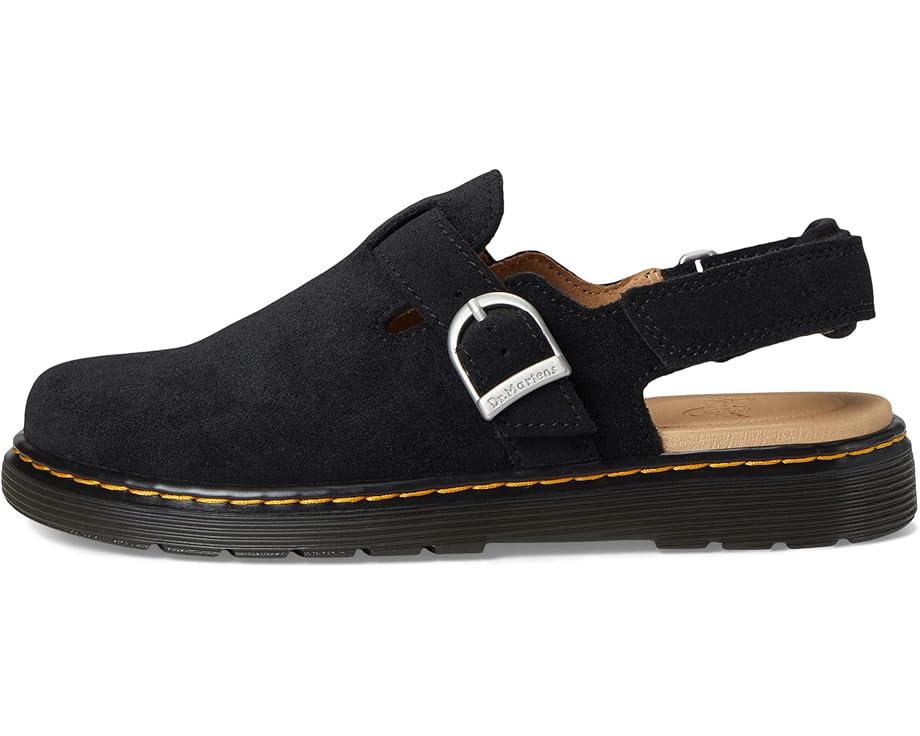 Dr. Martens Jorgie Y мюли для детей из мягкого замши с регулируемым ремнем