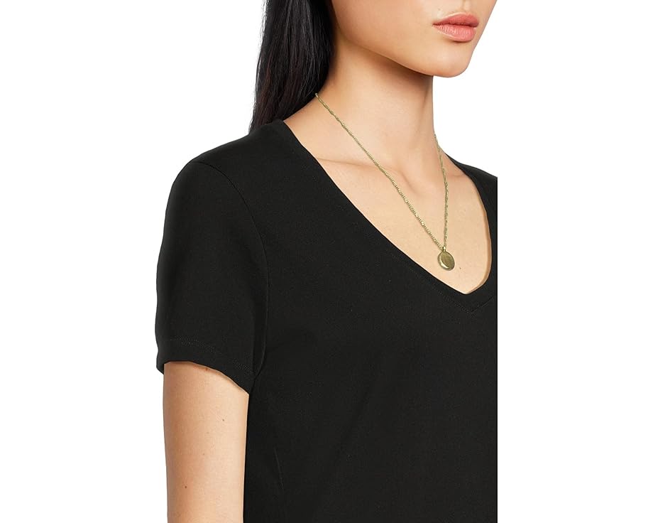Madewell Northside V-Neck Tee из 100% хлопка с прямым подолом