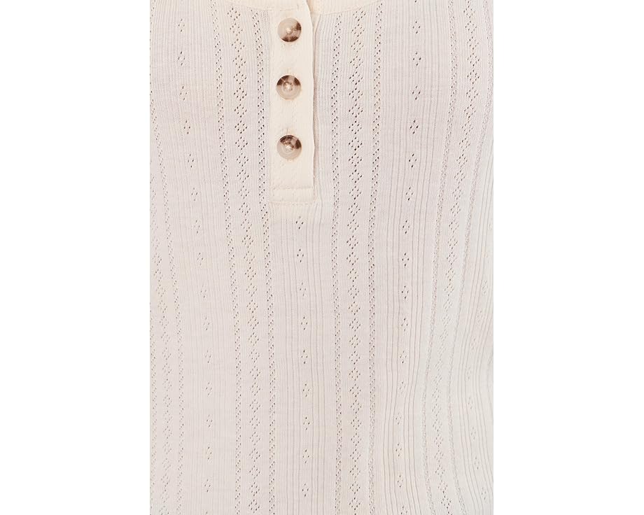 Майка Foothill Pointelle Henley Tank из органического хлопка и переработанного полиэстера Toad&Co