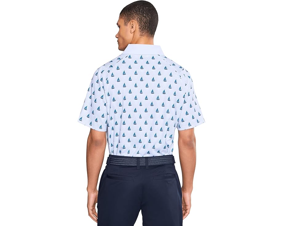 Callaway поло Sailboat Sunset Geo Print с принтом