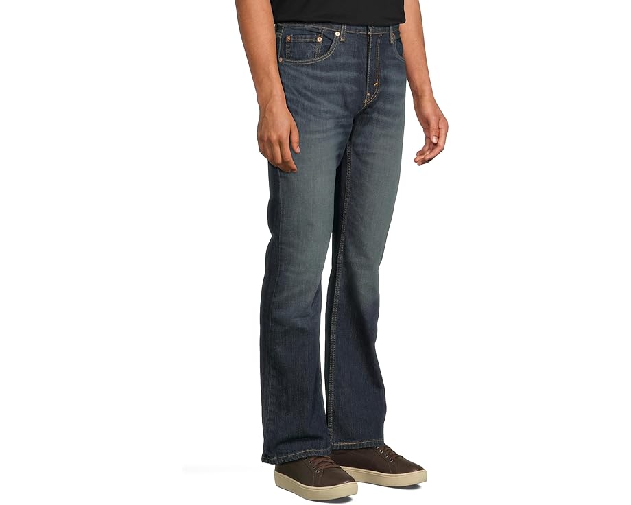 Джинсы Levi's 527 Slim Boot Cut с зауженным клешем и темным оттенком