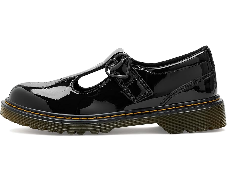 Туфли T-bar Dr. Martens Polley II Y для детей с перфорацией