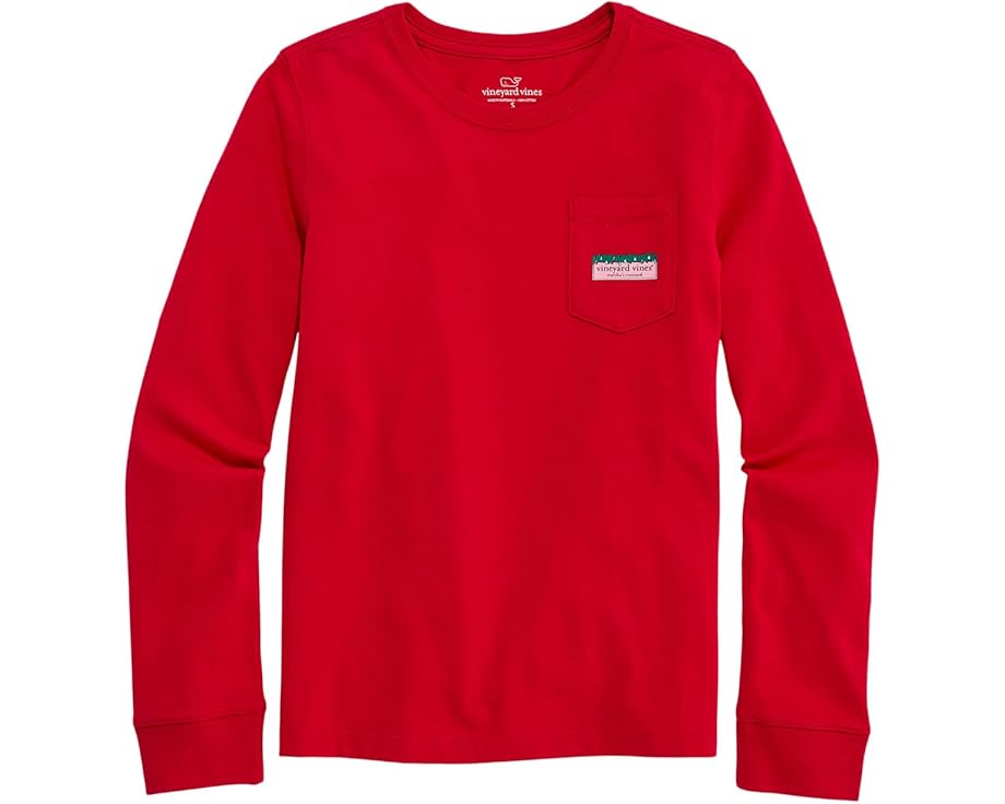 Футболка с длинным рукавом и карманом Vineyard Vines для детей