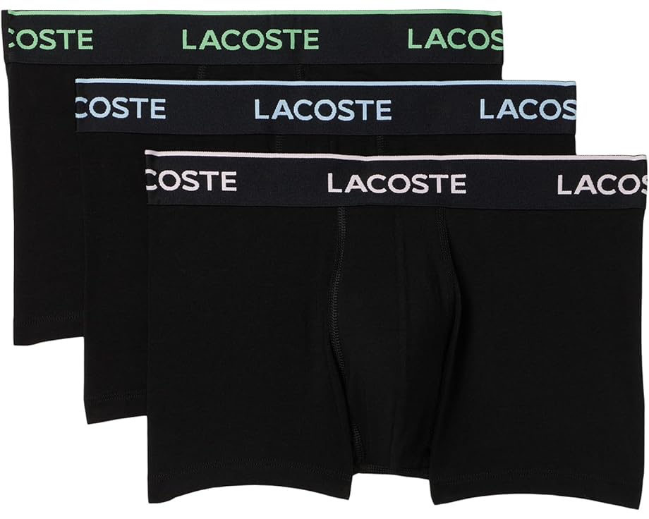 Набор из 3 трусов Lacoste 3-Pack Crocodile Logo Trunks с логотипом крокодила