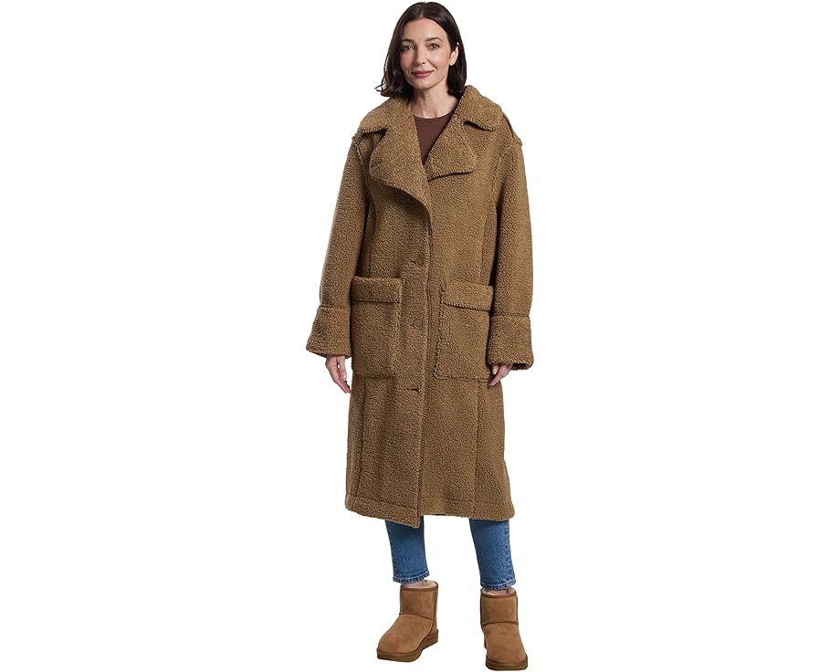 Пальто UGG Sema Uggfluff из плюшевого флиса в пол
