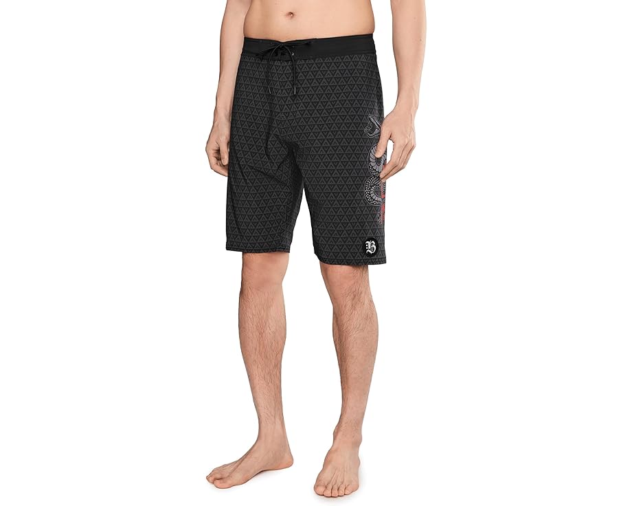 Шорты RVCA Barron Snake 53 см с принтом змеи