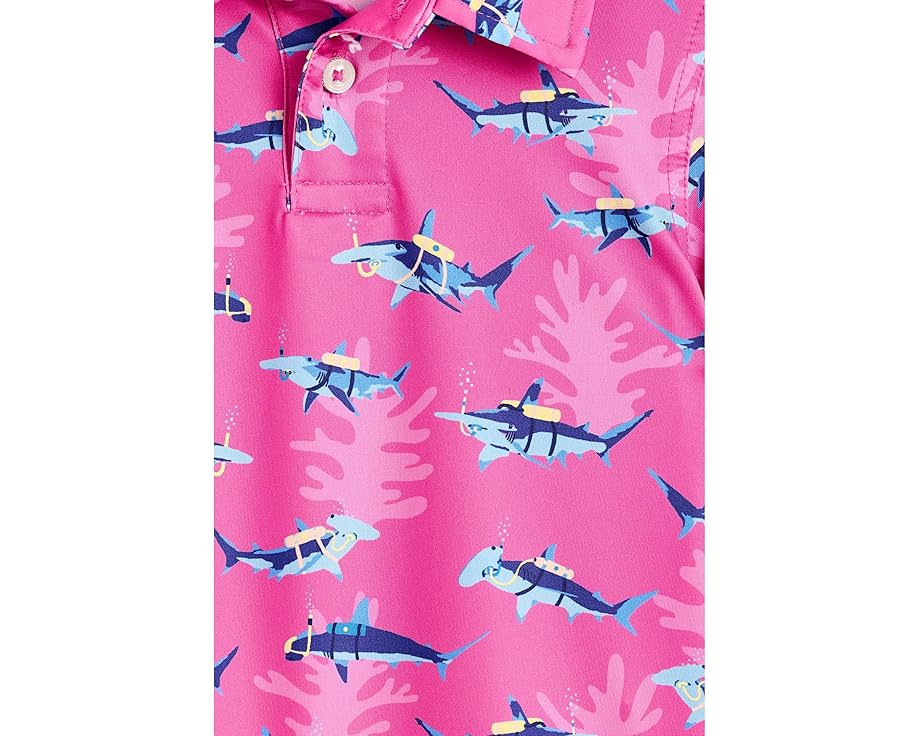 Поло Chubbies Kids The Lil Great Pink Shark для малышей
