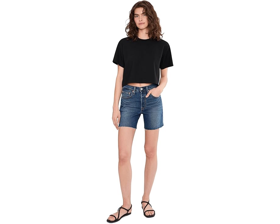 Шорты Levi's® Premium 501 Mid Thigh Light-Weight с высокой посадкой и пятью карманами