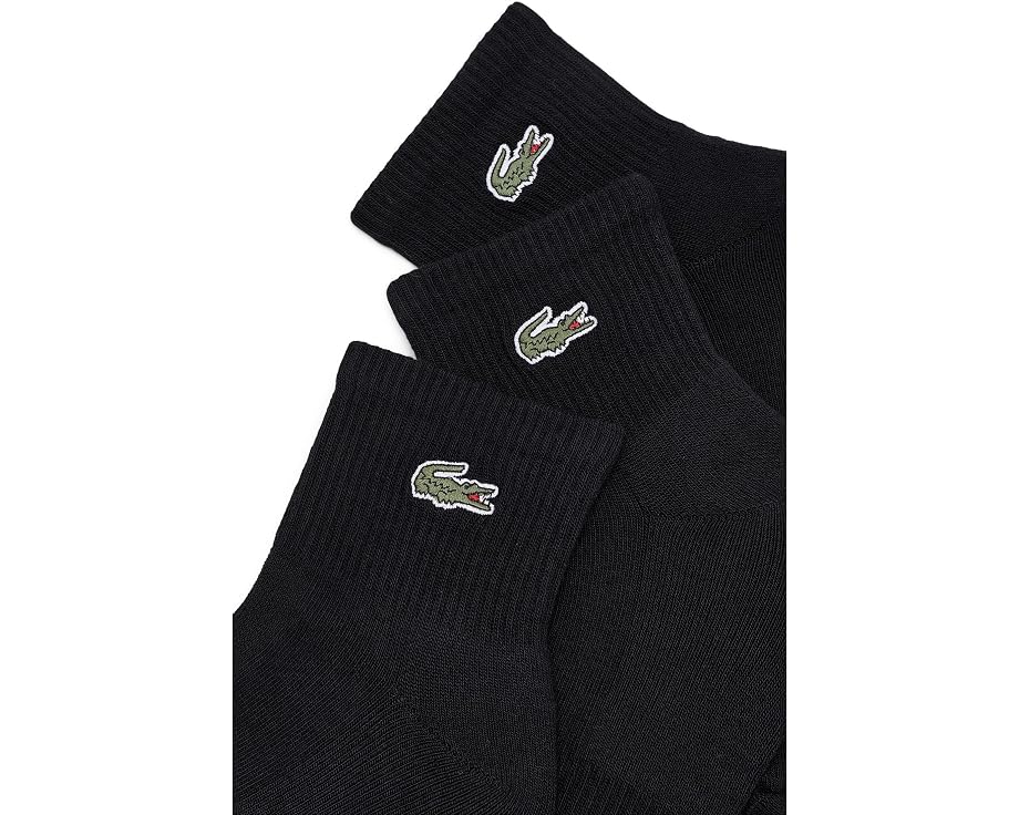 Носки-тапочки Lacoste 3 пары с логотипом