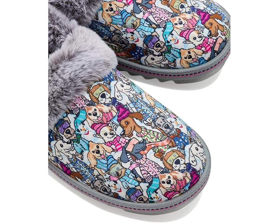 Тапочки BOBS from SKECHERS Cozy Kiss с принтом собак