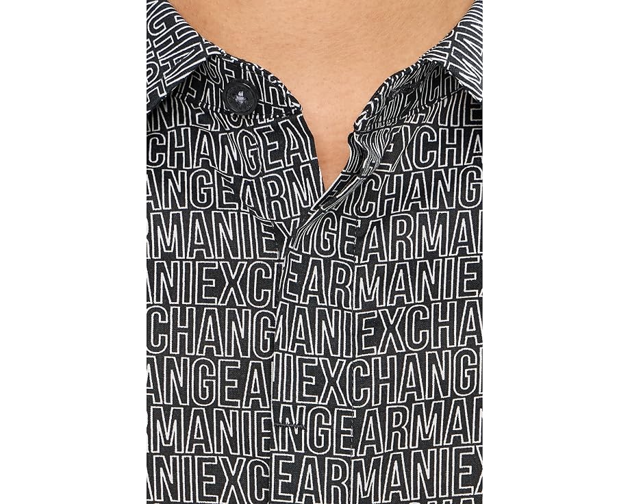 Рубашка Armani Exchange из хлопкового поплина со стрейчем