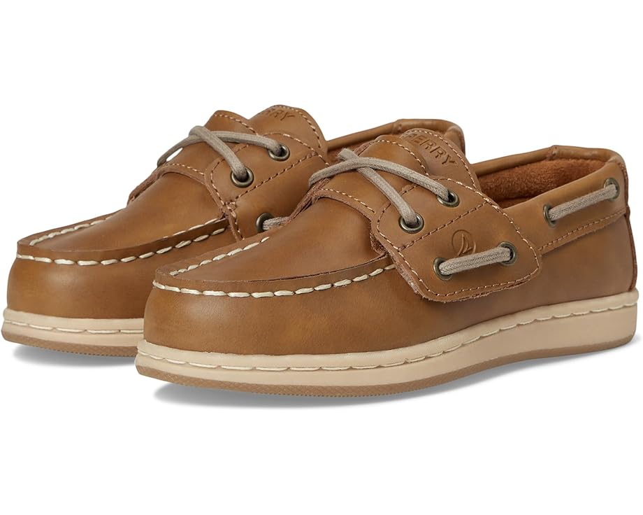 Детские мокасины Sperry Cup II с эластичными шнурками и стелькой из пены с эффектом памяти