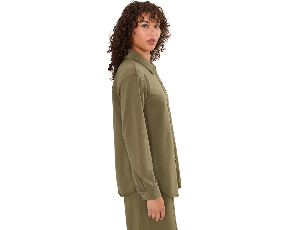 Mod-o-doc рубашка-куртка Long Sleeve Long Shacket женская