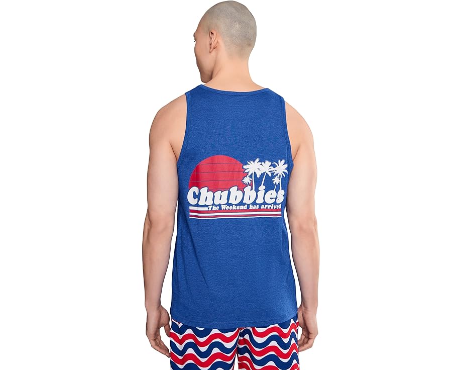 Chubbies майка The Ol' College Try с принтом Синий