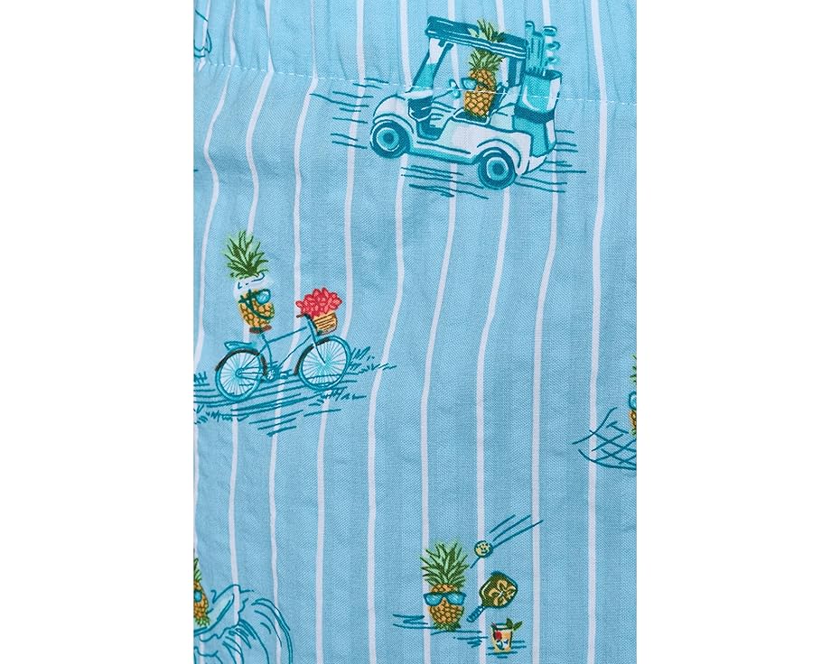Шорты Cotton Seersucker Woven Boxer Tommy Bahama с принтом