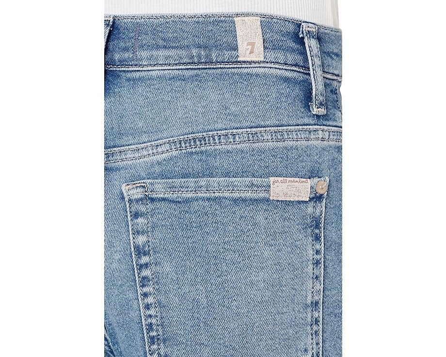 7 For All Mankind джинсы Stovepipe Straight Ankle цвета Oceanstone