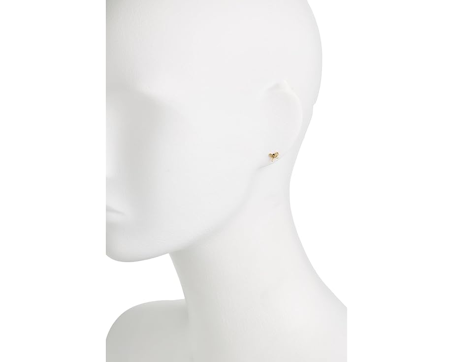 Серьги-гвоздики Girlie Pearlie Mini Bow с имитацией жемчуга от Kate Spade New York