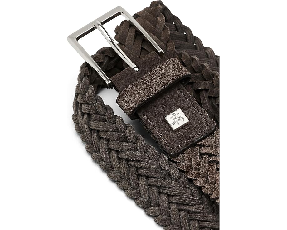 Плетеный кожаный ремень Brooks Brothers Braided Suede