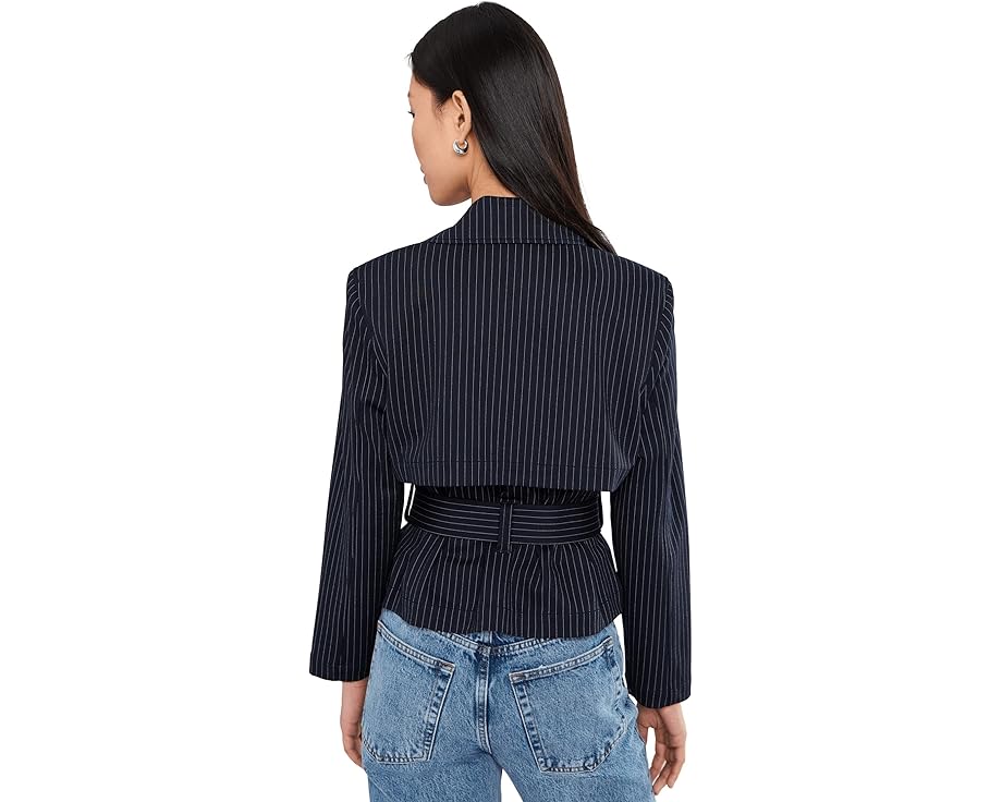 Укороченный тренчкот Petite Cropped Pinstripe с поясом Liverpool Los Angeles