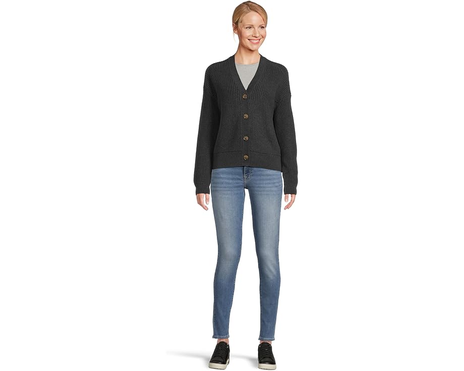 Короткий кардиган PACT Luxe Knit Cropped с V-образным вырезом