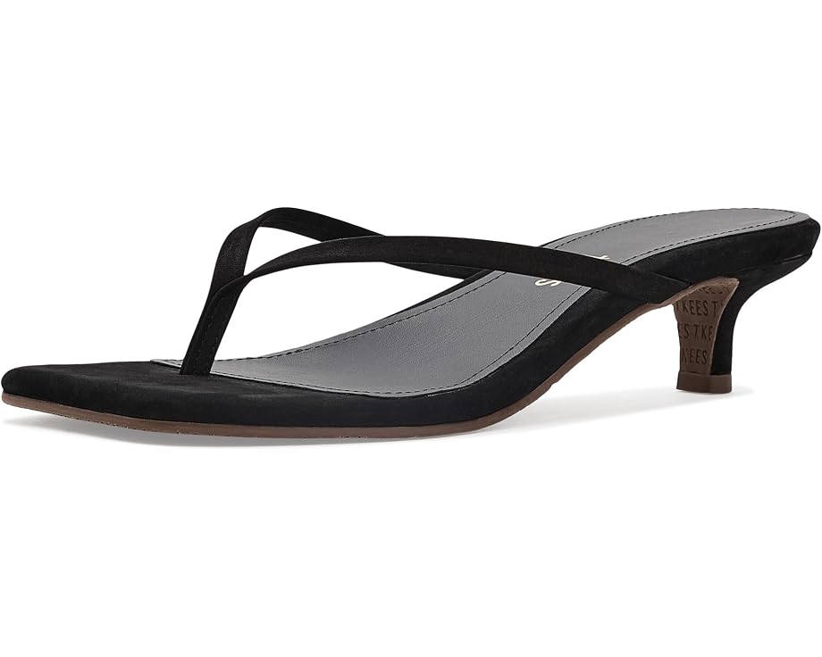Сандалии TKEES Square Toe Julia Suede на низком каблуке