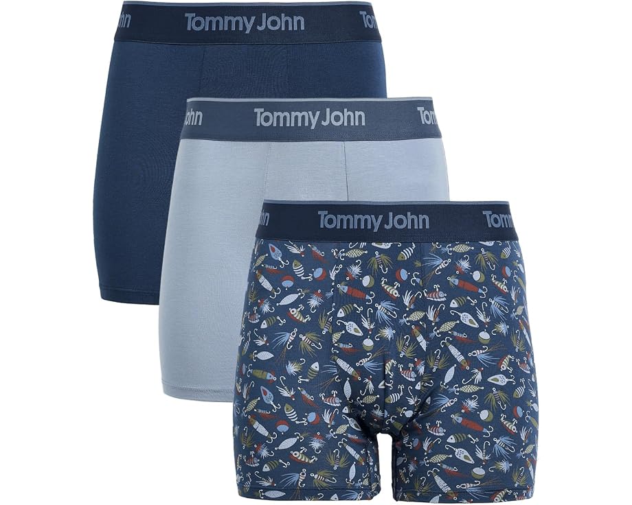 Tommy John Second Skin Modal 4 дюйма (10.16 см) боксеры 3 шт из роскошной ткани
