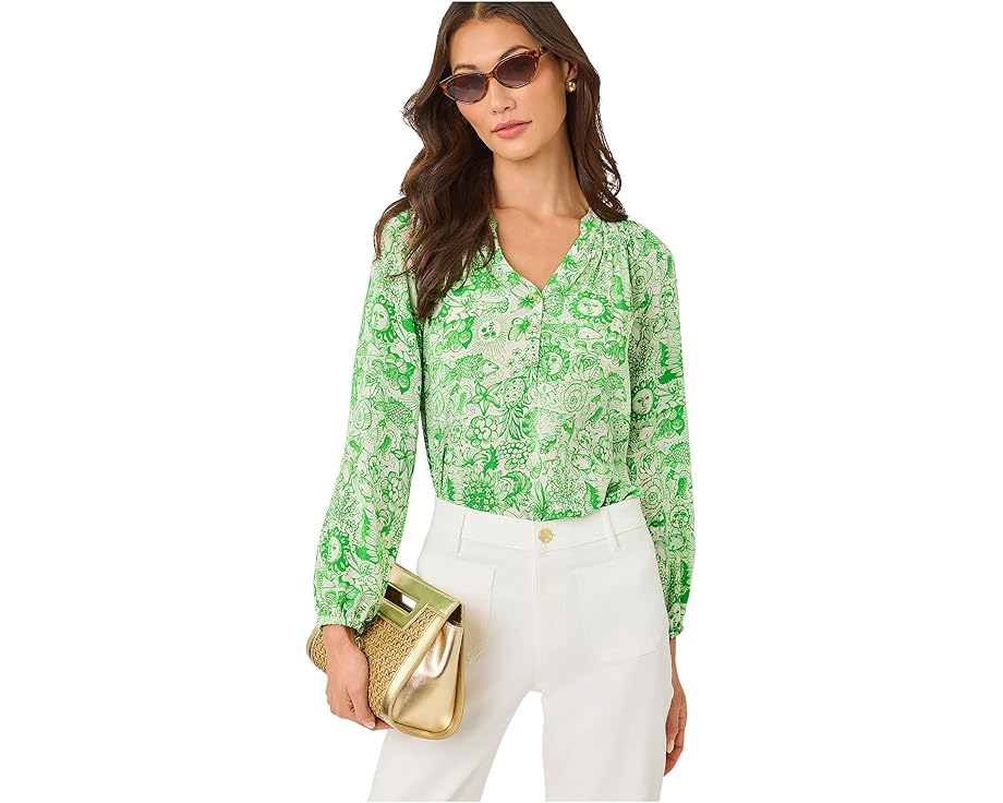 Блуза Elsa Top из шелка Lilly Pulitzer