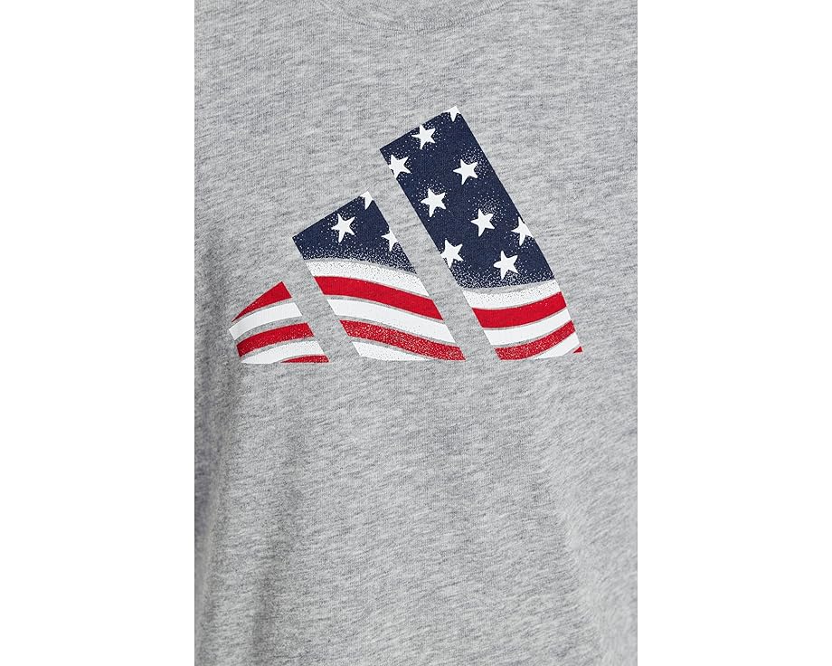 Футболка adidas Kids с патриотичным логотипом и флагом США для малышей
