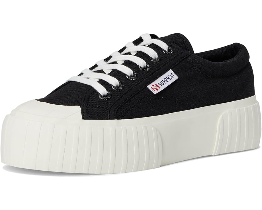 Кроссовки Superga 2631 Stripe Platform на массивной подошве с резиновым носком