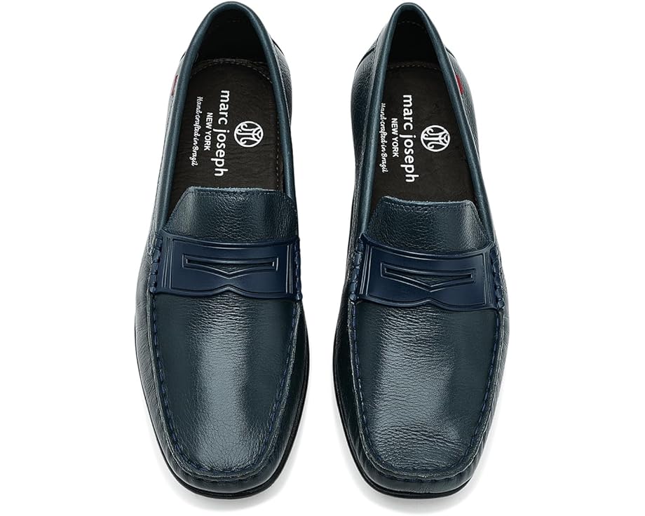 Мокасины Davidson St Marc Joseph New York из зернистой кожи